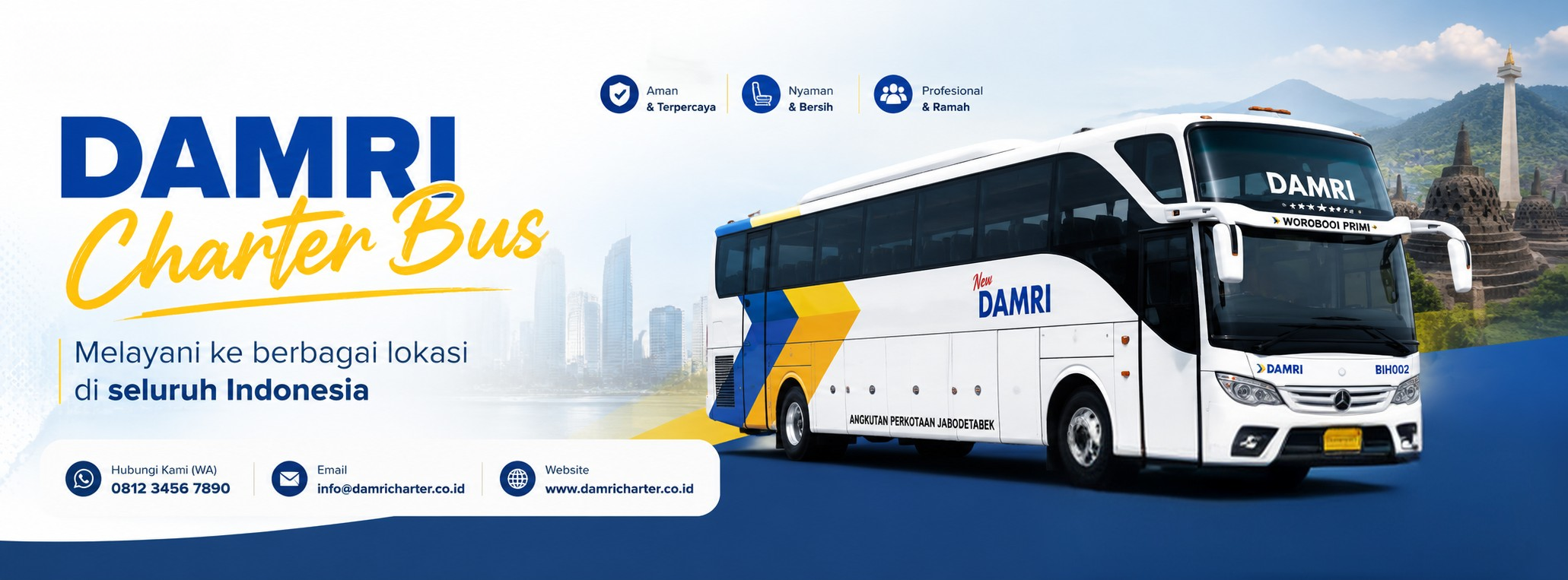 Pilihan penempatan media iklan pada armada DAMRI