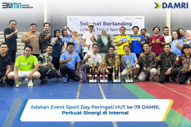 Adakan Event Sport Day Peringati HUT ke-78 DAMRI, Perkuat Sinergi di Internal