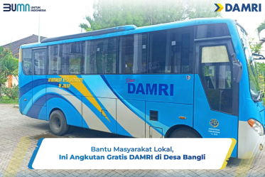 Bantu Masyarakat Lokal, Ini Angkutan Gratis DAMRI di Desa Bangli