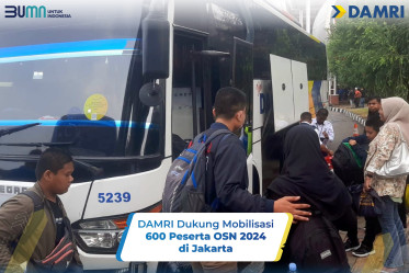 DAMRI Dukung Mobilisasi 600 Peserta OSN 2024 di Jakarta