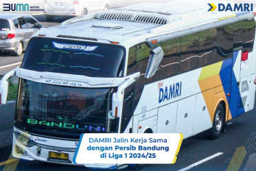 DAMRI Jalin Kerja Sama dengan Persib Bandung di Liga 1 2024/25