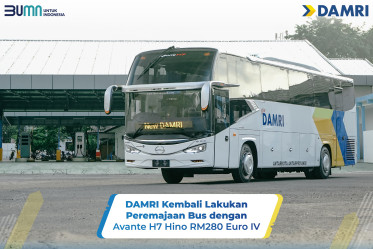 DAMRI Kembali Lakukan Peremajaan Bus dengan Avante H7 Hino RM280 ABS