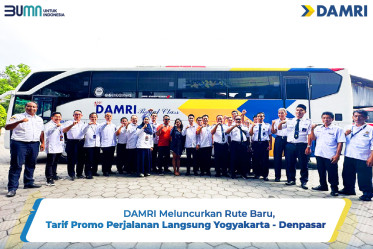 DAMRI Meluncurkan Rute Baru, Tarif Promo Perjalanan Langsung Yogyakarta - Denpasar