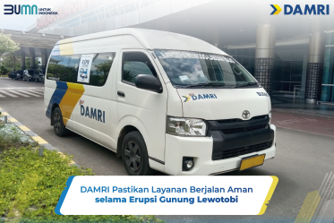 DAMRI Pastikan Layanan Berjalan Aman selama Erupsi Gunung Lewotobi