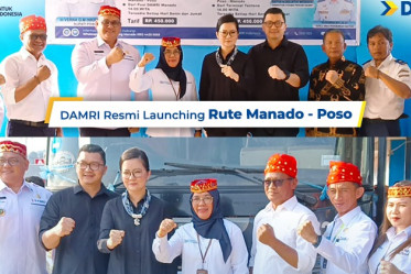 DAMRI Resmi Launching Rute Manado - Poso