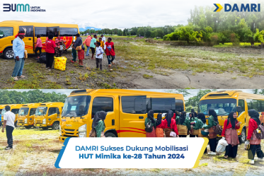 DAMRI Sukses Dukung Mobilisasi HUT Mimika ke-28 Tahun 2024