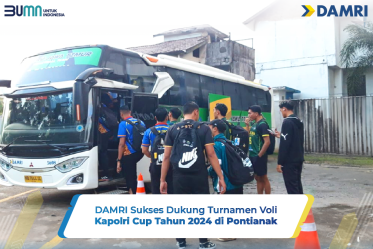 DAMRI Sukses Dukung Turnamen Voli Kapolri Cup Tahun 2024 di Pontianak