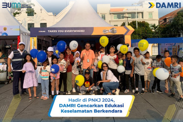 Hadir di Pekan Nasional Keselamatan Jalan 2024, DAMRI Gencarkan Edukasi Keselamatan Berkendara