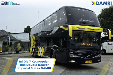 Ini Dia 7 Keunggulan Bus Double Decker Imperial Suites DAMRI