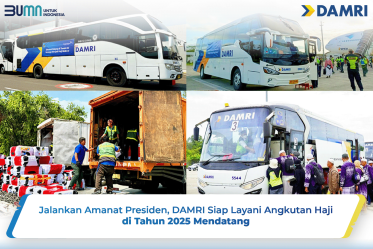 Jalankan Amanat Presiden, DAMRI Siap Layani Angkutan Haji di Tahun 2025 Mendatang