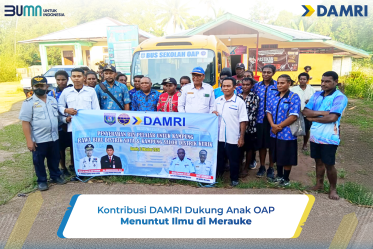 Kontribusi DAMRI Dukung Anak OAP Menuntut Ilmu di Merauke