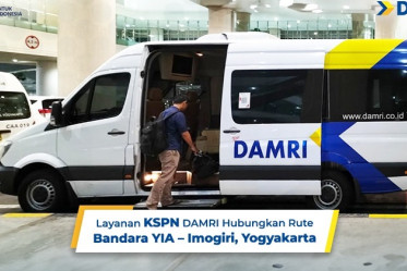 Layanan KSPN DAMRI Hubungkan Rute Bandara YIA – Imogiri, Yogyakarta
