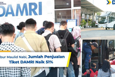 Libur Maulid Nabi, Jumlah Penjualan Tiket DAMRI Naik 51 Persen