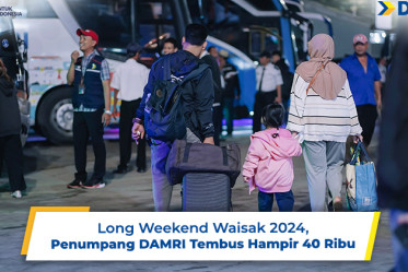 Long Weekend Waisak 2024, Penumpang DAMRI Tembus Hampir 40 Ribu