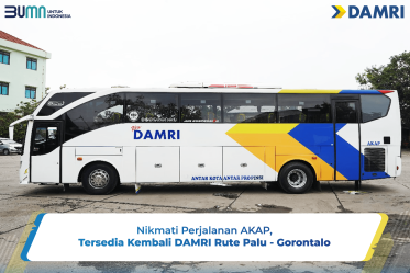 Nikmati Perjalanan AKAP, Tersedia Kembali DAMRI Rute Palu - Gorontalo