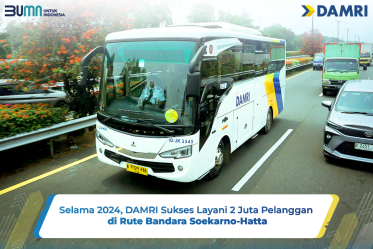 Selama 2024, DAMRI Sukses Layani 2 Juta Pelanggan di Rute Bandara Soekarno-Hatta