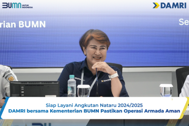 Siap Layani Angkutan Nataru 2024/2025, DAMRI bersama Kementerian BUMN Pastikan Operasi Armada Aman