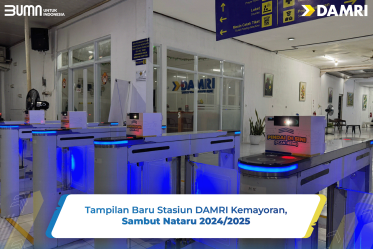 Tampilan Baru Stasiun DAMRI Kemayoran Sambut Nataru 2024/2025