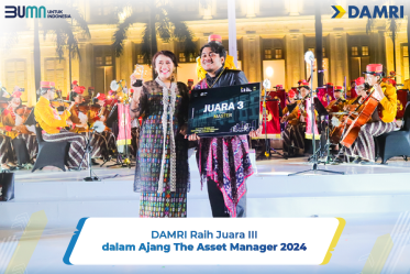 Tim Aset DAMRI Capai Gelar Juara 3 di Ajang The Asset Manager 2024