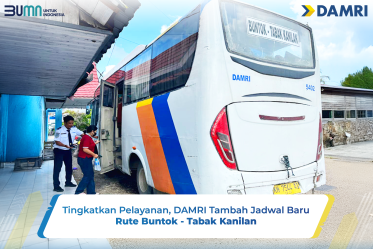 Tingkatkan Pelayanan, DAMRI Tambah Jadwal Baru Rute Buntok - Tabak Kanilan